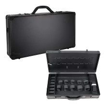 Professional Large Barber Case Stylist Tool Box Organizer & Traveling Case Black Matte tool box